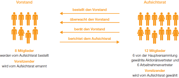 Duales Leitungssystem der BASF SE (Grafik)