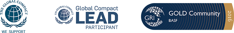 The Global Compact, Global Compact Lead Participant und Global Reporting Initiative (Logos)