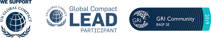 The Global Compact, Global Compact Lead Participant und Global Reporting Initiative (Logos)