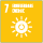 SDG7- Erneuerbare Energie (Icon)